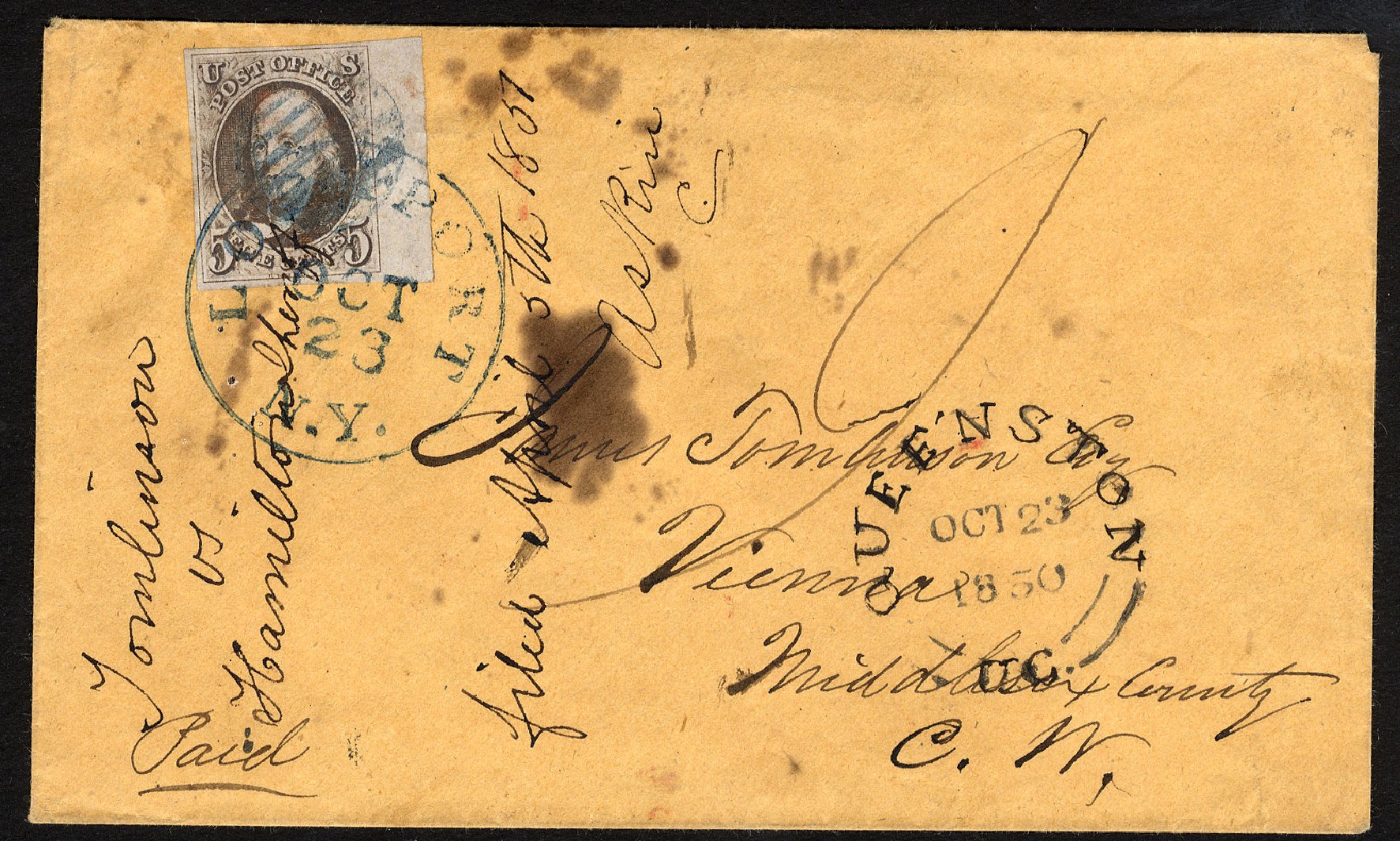 Price of US Stamps Scott Catalogue # 1 - 5c 1847 Franklin. Cherrystone Auctions, May 2008, Sale 200805, Lot 17