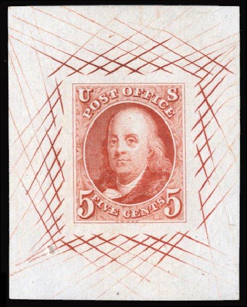 US Stamps Price Scott Catalog #1: 5c 1847 Franklin. Cherrystone Auctions, Jun 2012, Sale 201206, Lot 7