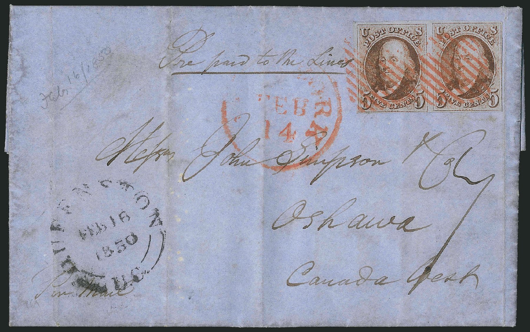 US Stamp Price Scott 1: 1847 5c Franklin. Robert Siegel Auction Galleries, Apr 2012, Sale 1023, Lot 2457