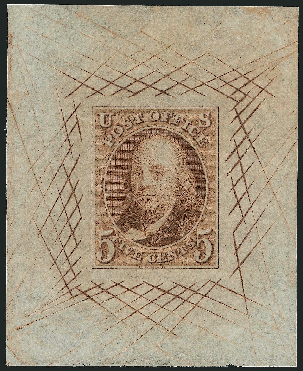US Stamp Prices Scott Catalog 1: 5c 1847 Franklin. Robert Siegel Auction Galleries, May 2013, Sale 1044, Lot 7