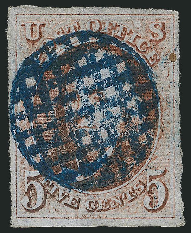 Price of US Stamp Scott Catalog 1 - 1847 5c Franklin. Robert Siegel Auction Galleries, Mar 2014, Sale 1067, Lot 847