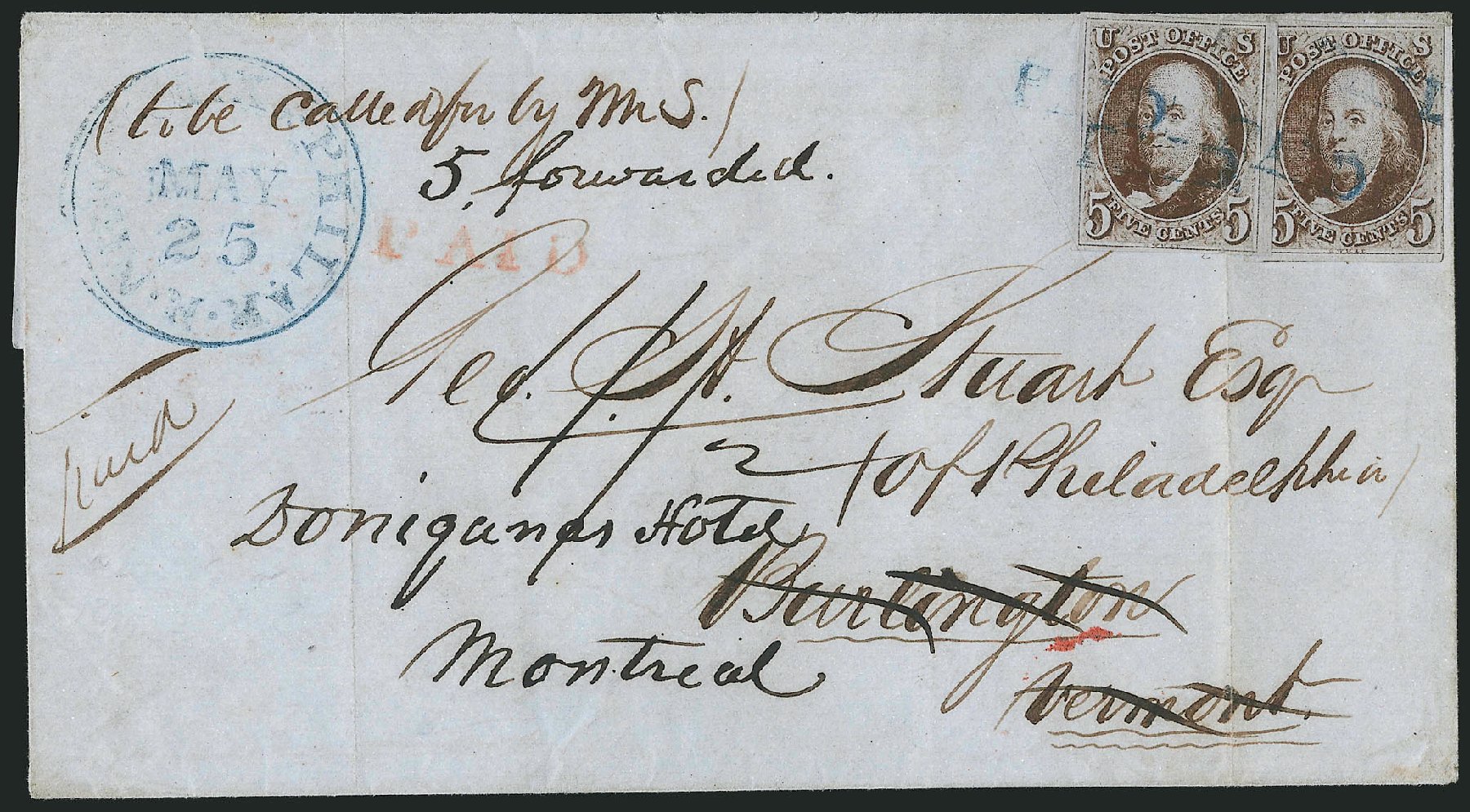 Cost of US Stamp Scott Catalog # 1: 5c 1847 Franklin. Robert Siegel Auction Galleries, Jun 2015, Sale 1105, Lot 2517