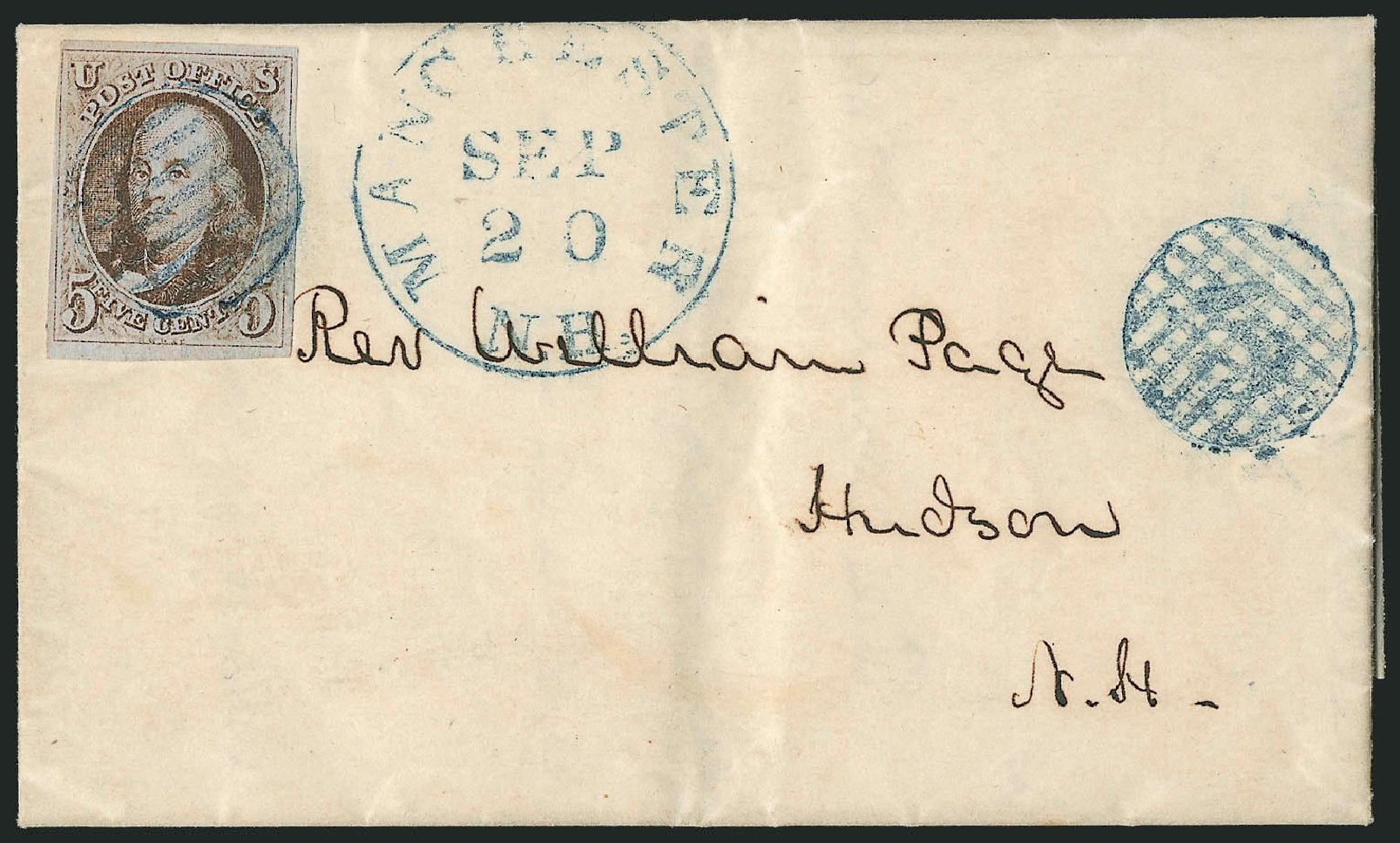 Prices of US Stamp Scott Catalog # 1: 5c 1847 Franklin. Robert Siegel Auction Galleries, Dec 2010, Sale 1002, Lot 3648