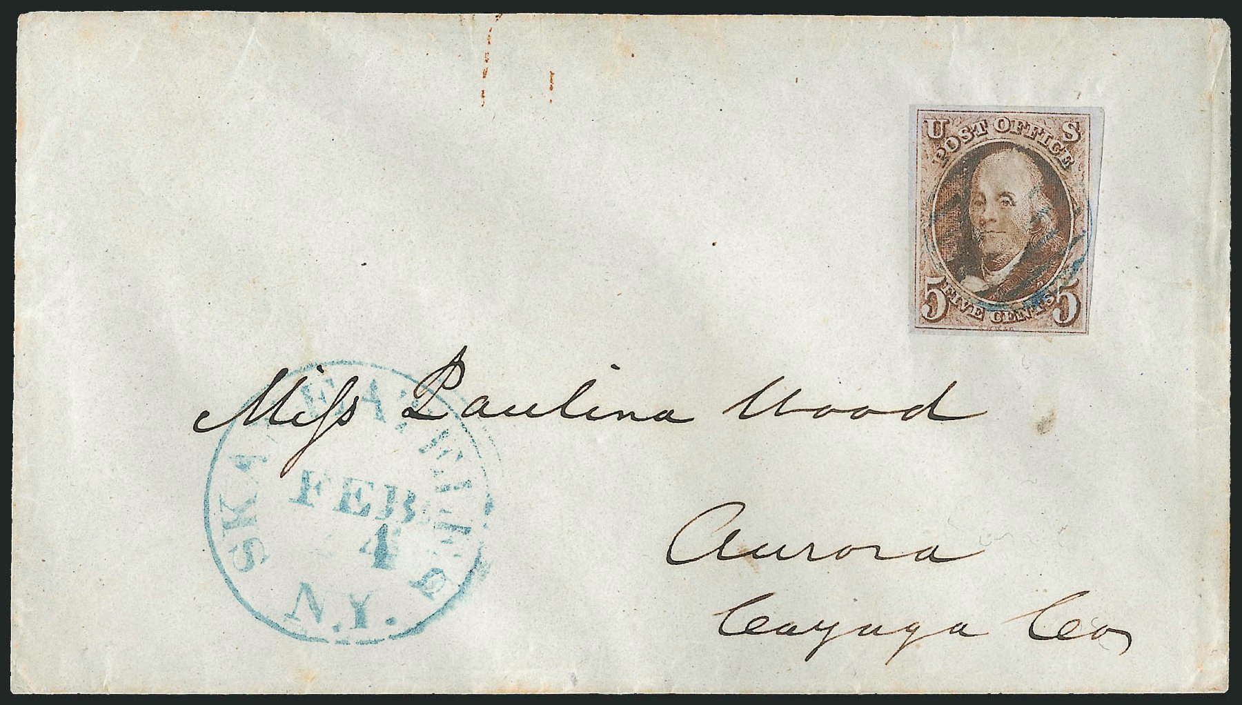 Price of US Stamp Scott Cat. #1: 1847 5c Franklin. Robert Siegel Auction Galleries, Apr 2012, Sale 1023, Lot 2218