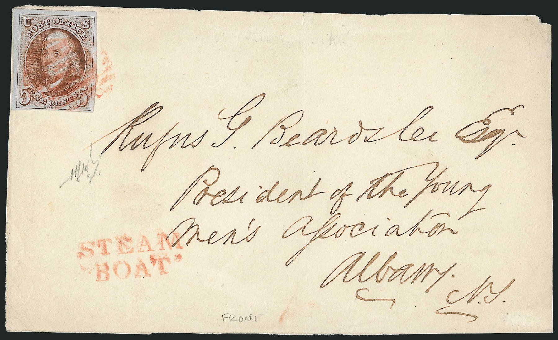 US Stamps Price Scott Catalog # 1 - 1847 5c Franklin. Robert Siegel Auction Galleries, Sep 2010, Sale 993, Lot 118