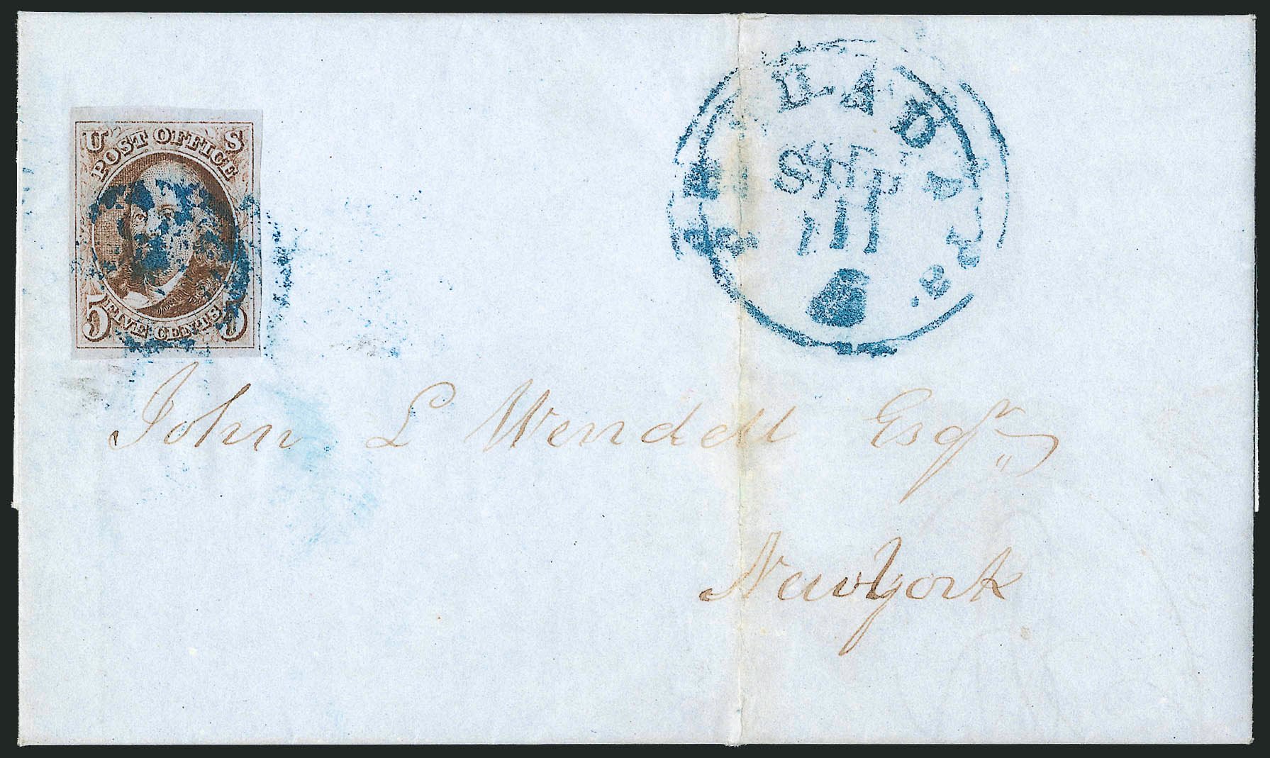 US Stamps Values Scott Catalog # 1: 1847 5c Franklin. Robert Siegel Auction Galleries, Sep 2010, Sale 993, Lot 188