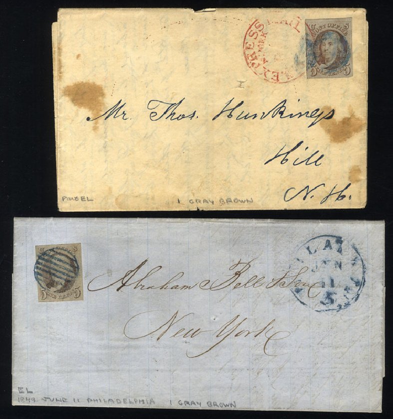 Costs of US Stamps Scott Cat. # 1 - 5c 1847 Franklin. Cherrystone Auctions, Sep 2012, Sale 201209, Lot 9