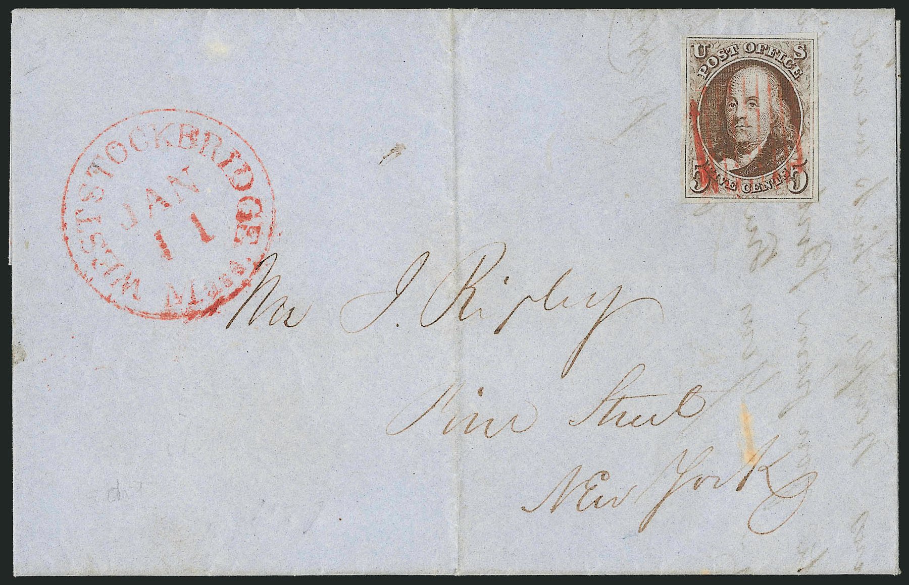 Prices of US Stamp Scott Catalog #1 - 1847 5c Franklin. Robert Siegel Auction Galleries, Sep 2010, Sale 993, Lot 189