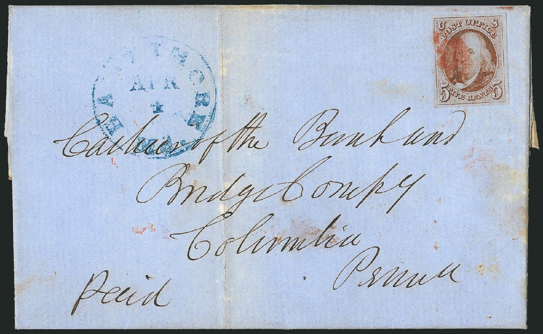 Price of US Stamps Scott 1 - 1847 5c Franklin. Robert Siegel Auction Galleries, Sep 2010, Sale 993, Lot 199