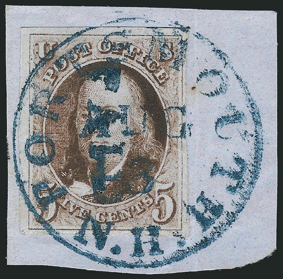 Values of US Stamp Scott # 1 - 1847 5c Franklin. Robert Siegel Auction Galleries, Jun 2011, Sale 1011, Lot 380