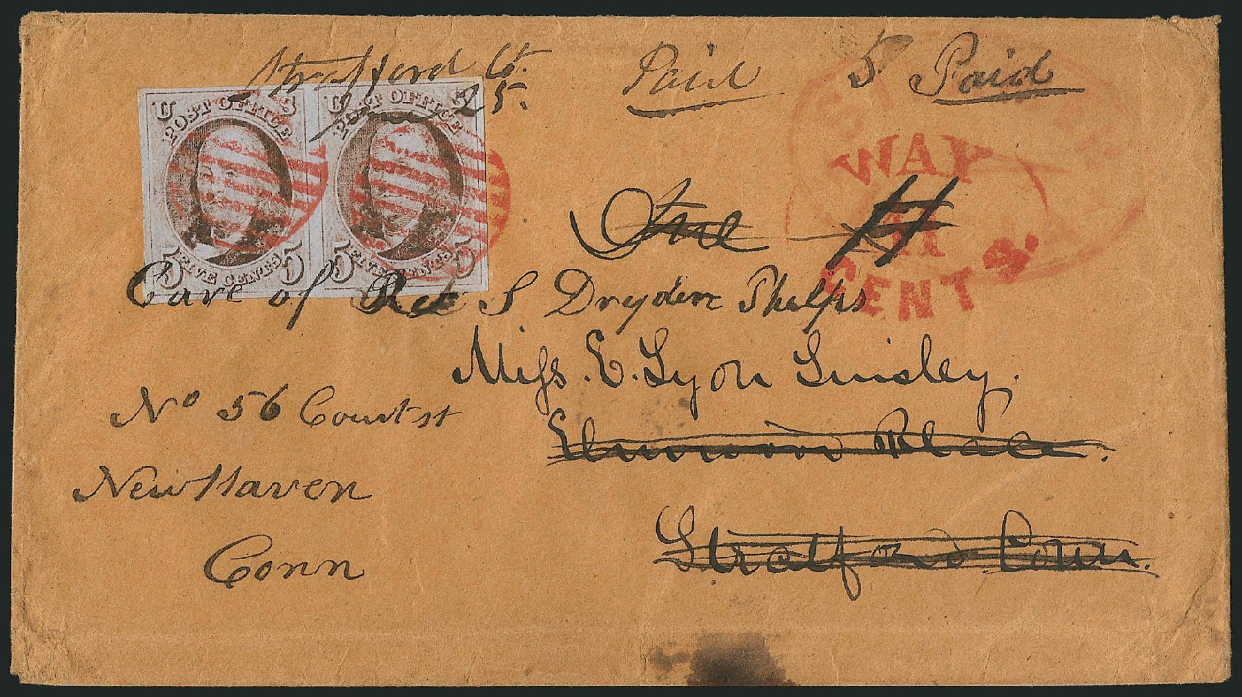 US Stamps Value Scott #1: 5c 1847 Franklin. Robert Siegel Auction Galleries, Jun 2015, Sale 1105, Lot 2510