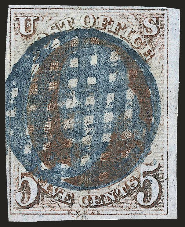 US Stamp Values Scott Catalog #1 - 5c 1847 Franklin. Robert Siegel Auction Galleries, Jun 2009, Sale 975, Lot 1070