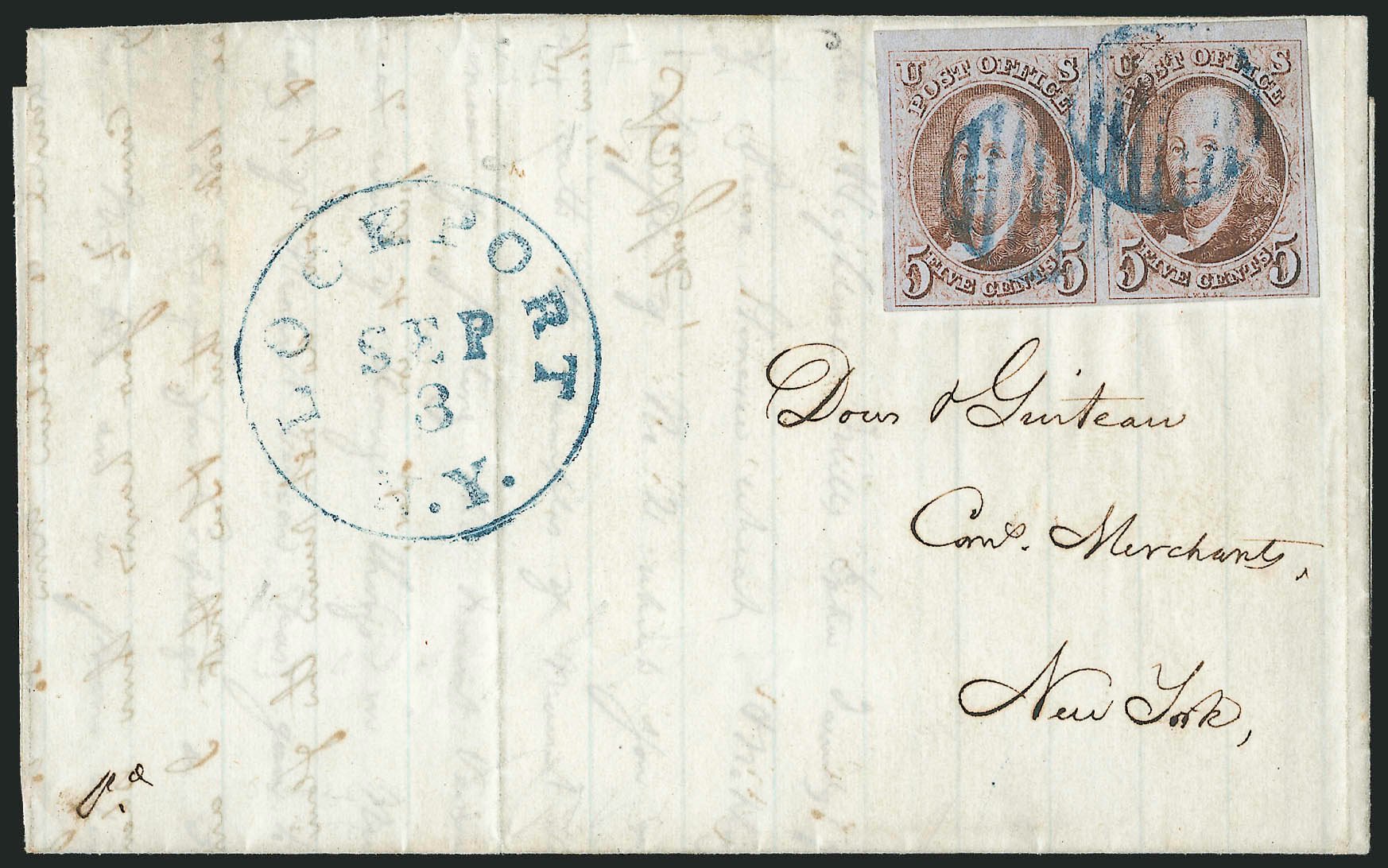 US Stamp Value Scott 1 - 1847 5c Franklin. Robert Siegel Auction Galleries, Sep 2010, Sale 993, Lot 120