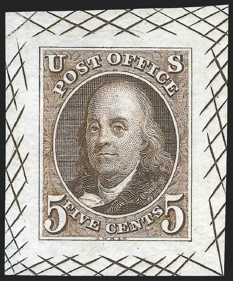 Cost of US Stamps Scott Cat. 1: 5c 1847 Franklin. Robert Siegel Auction Galleries, Sep 2010, Sale 993, Lot 20