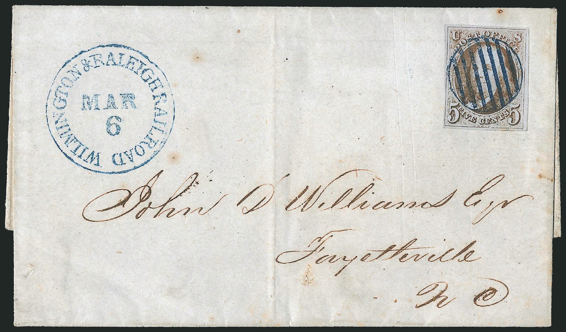 Costs of US Stamp Scott Catalog #1: 1847 5c Franklin. Robert Siegel Auction Galleries, Apr 2012, Sale 1023, Lot 2381