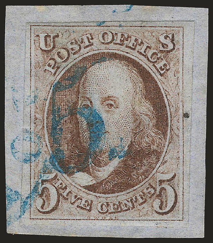 Prices of US Stamps Scott Catalogue 1: 5c 1847 Franklin. Robert Siegel Auction Galleries, Jun 2010, Sale 992, Lot 2011