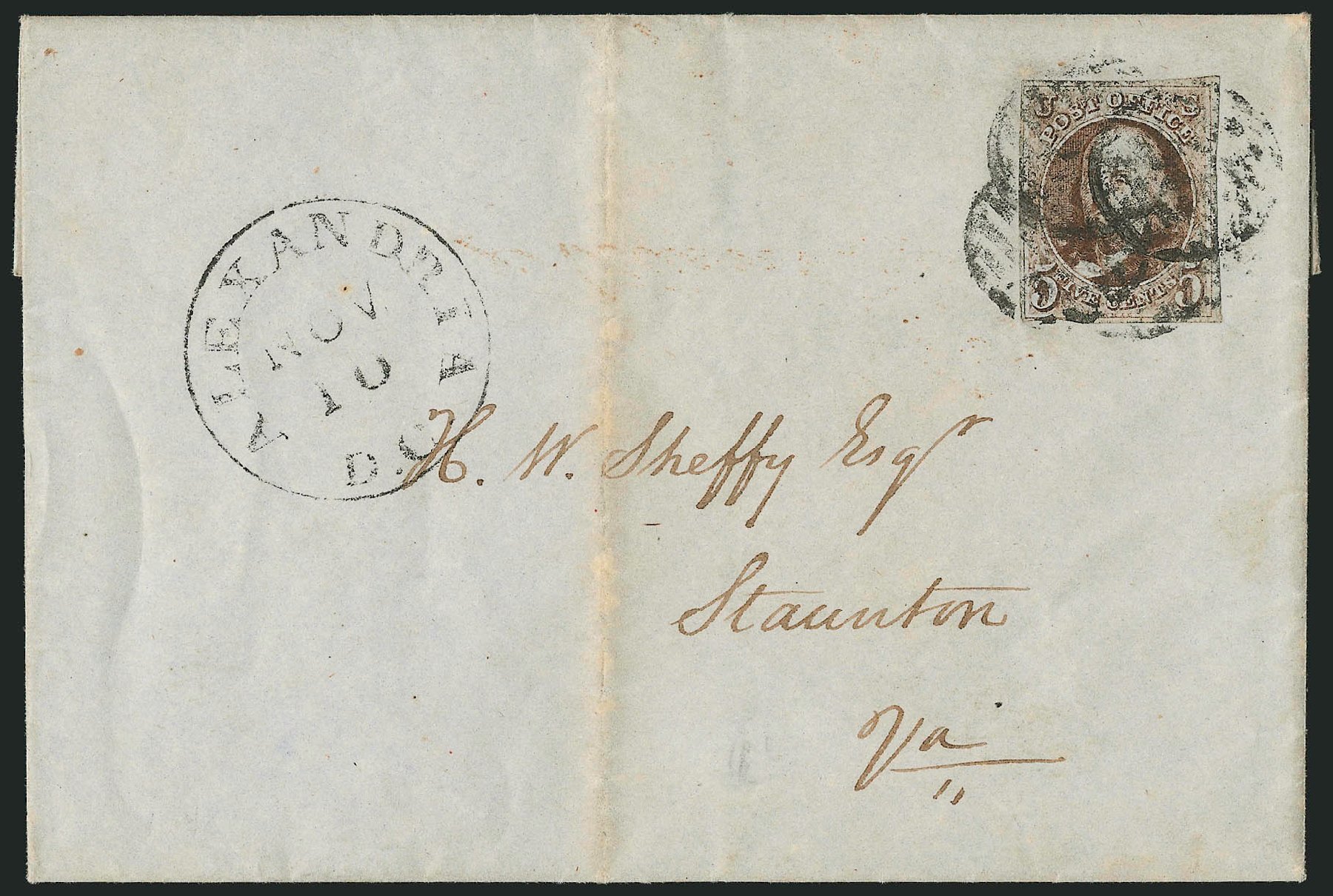 Price of US Stamps Scott Catalogue #1 - 5c 1847 Franklin. Robert Siegel Auction Galleries, Sep 2010, Sale 993, Lot 191