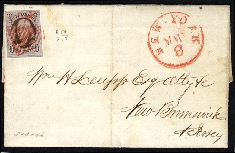 US Stamp Values Scott Catalog # 1 - 5c 1847 Franklin. Cherrystone Auctions, Jun 2011, Sale 201106, Lot 4