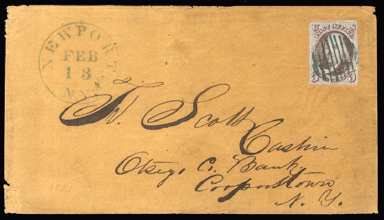 US Stamps Prices Scott Catalogue # 1 - 1847 5c Franklin. Cherrystone Auctions, Jan 2015, Sale 201501, Lot 24