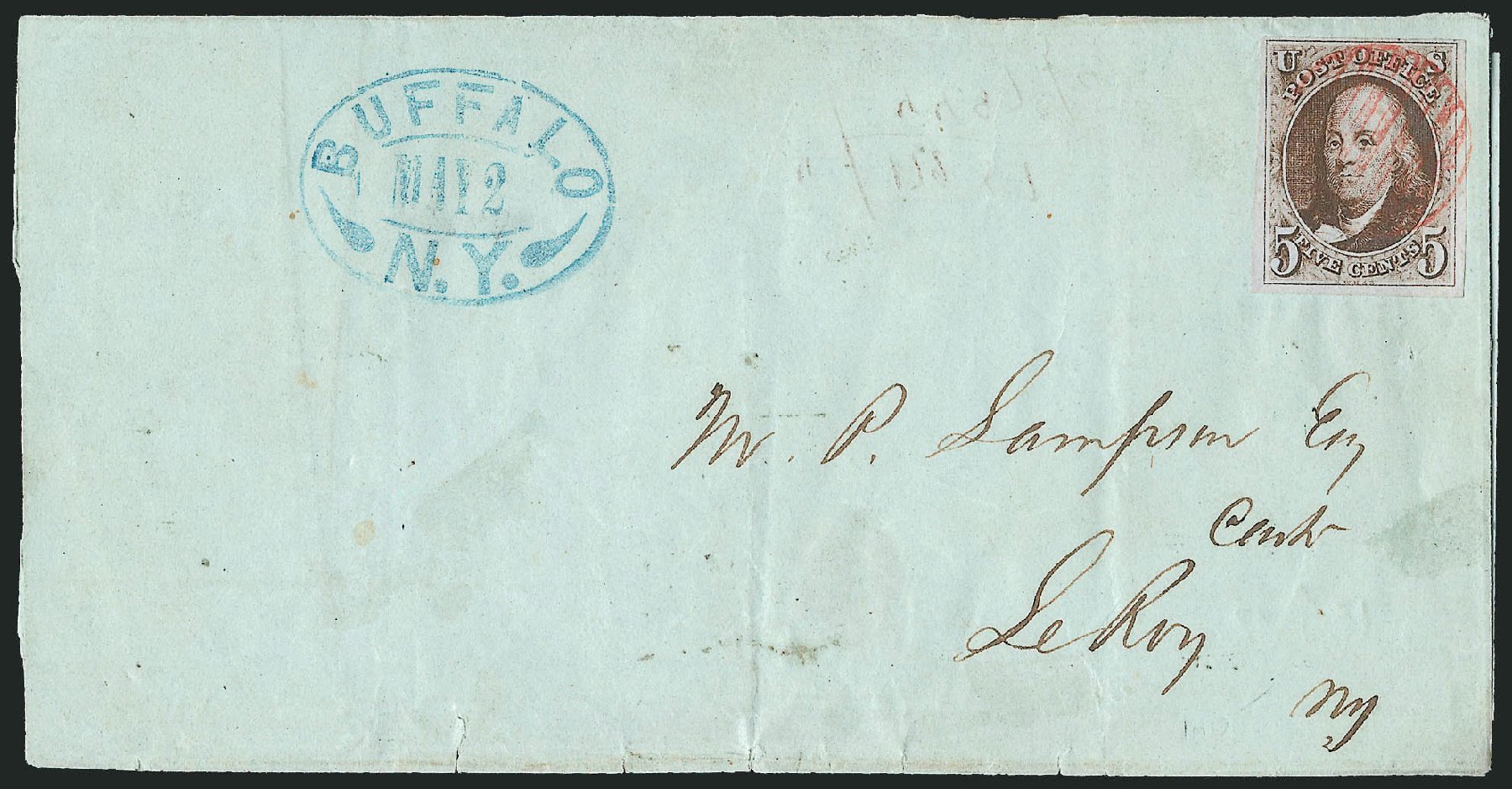 Price of US Stamps Scott Cat. #1: 5c 1847 Franklin. Robert Siegel Auction Galleries, Apr 2012, Sale 1023, Lot 2314