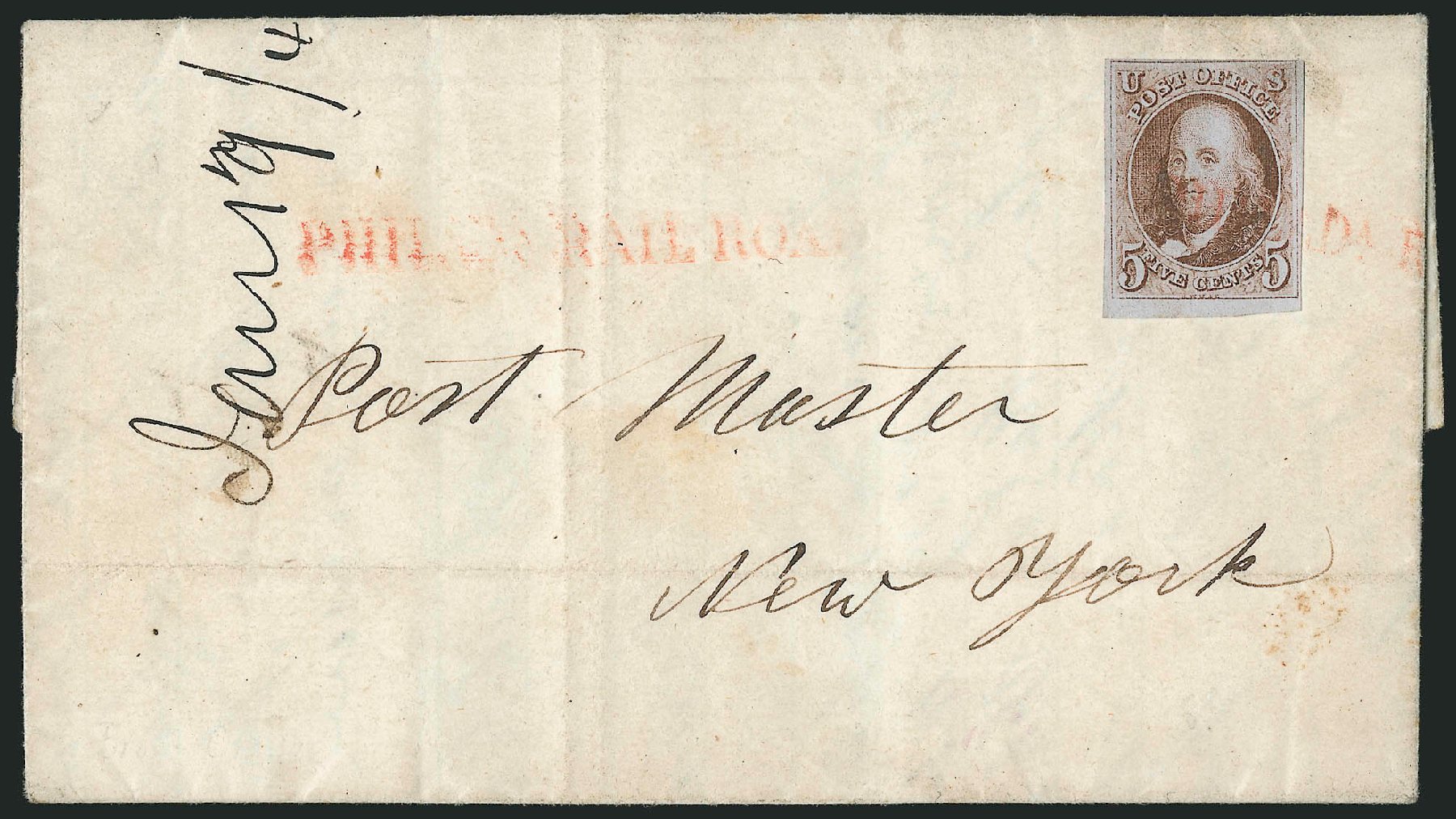 US Stamps Price Scott Catalog 1: 5c 1847 Franklin. Robert Siegel Auction Galleries, Apr 2012, Sale 1023, Lot 2354