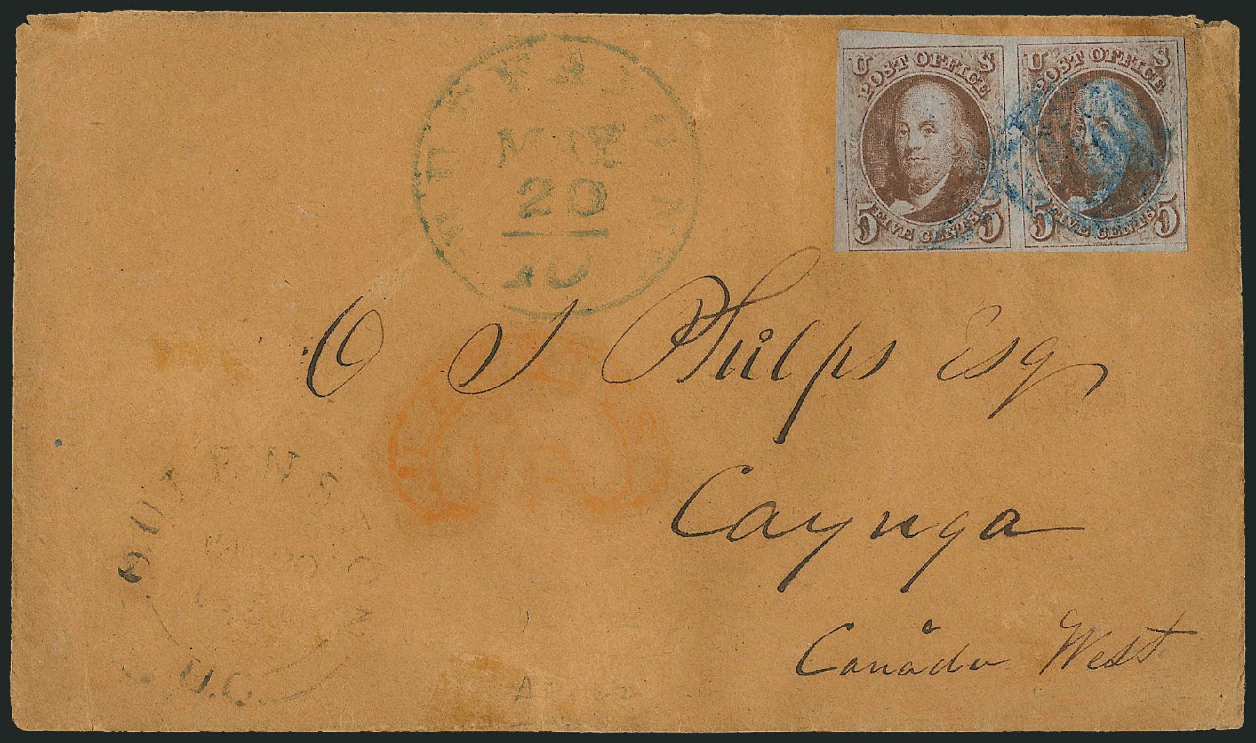 US Stamps Prices Scott Catalogue # 1 - 5c 1847 Franklin. Robert Siegel Auction Galleries, Apr 2012, Sale 1023, Lot 2474