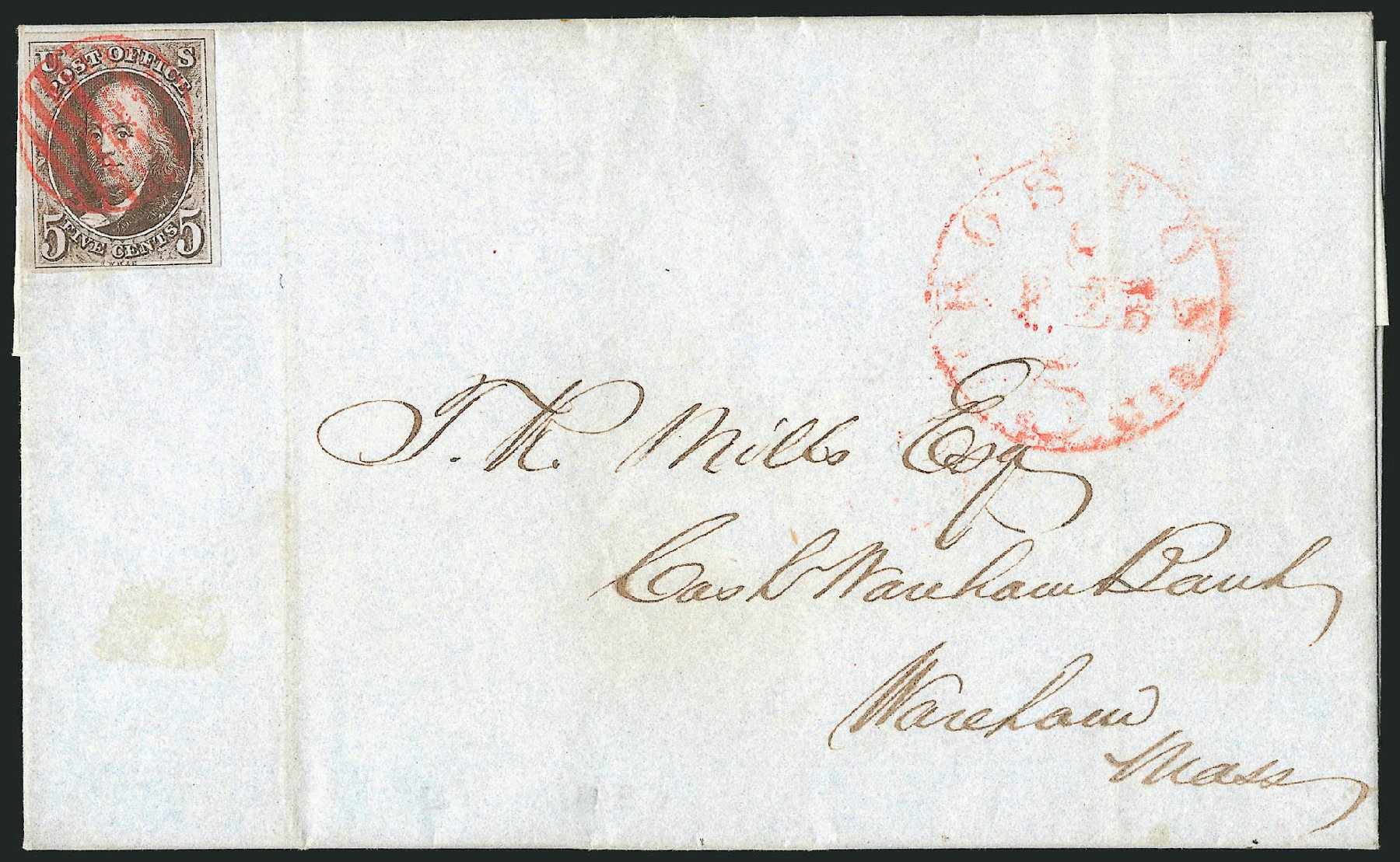 Values of US Stamps Scott Cat. # 1 - 5c 1847 Franklin. Robert Siegel Auction Galleries, Sep 2010, Sale 993, Lot 44