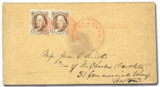 US Stamps Prices Scott Catalog # 1 - 1847 5c Franklin. Matthew Bennett International, Feb 2015, Sale 351, Lot 5