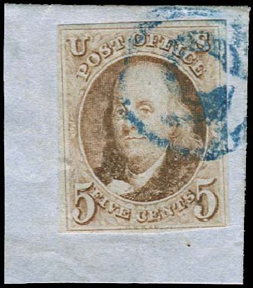 Cost of US Stamp Scott 1 - 1847 5c Franklin. Regency-Superior, Jan 2015, Sale 109, Lot 545