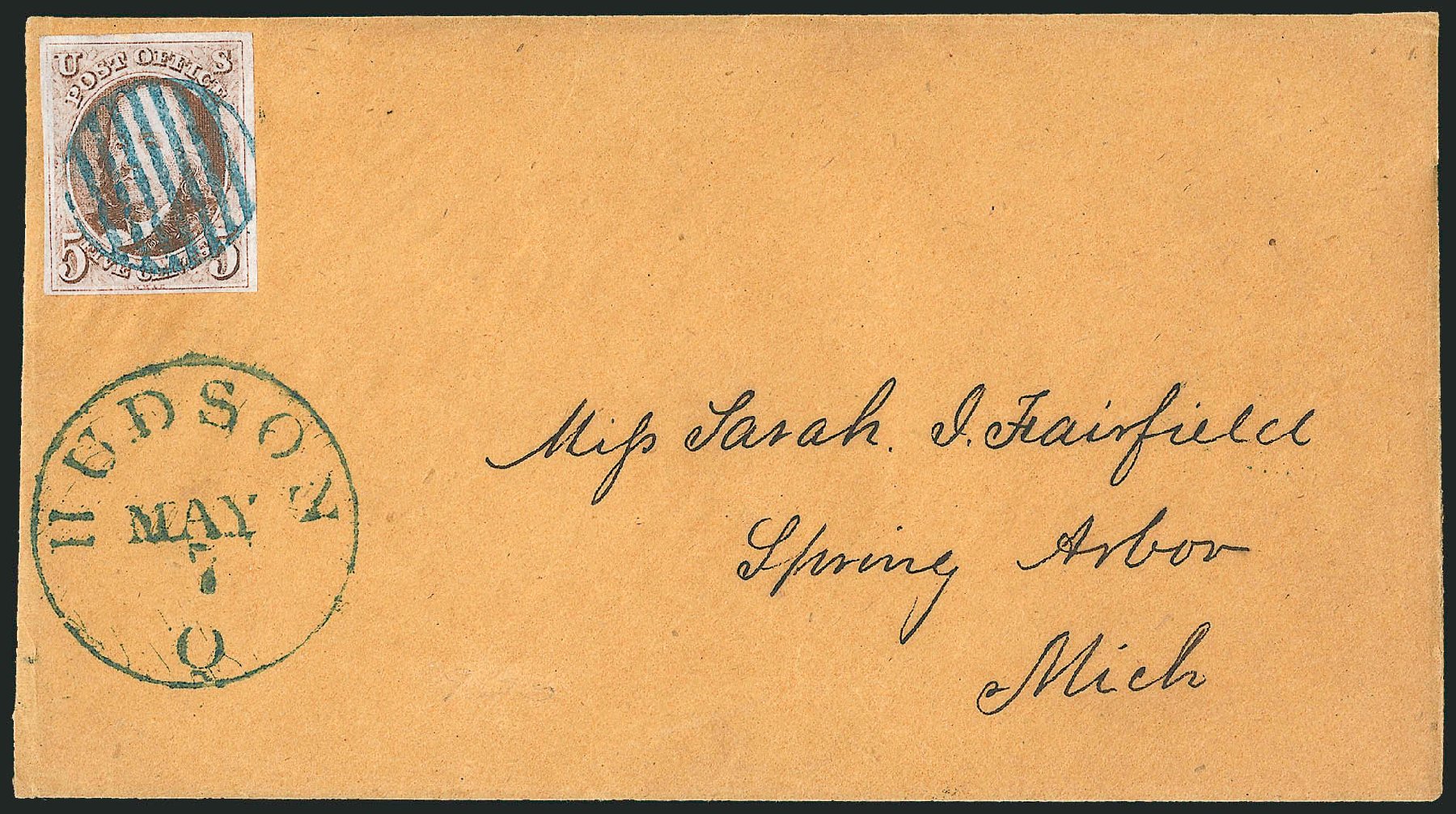 Cost of US Stamps Scott Catalog 1: 5c 1847 Franklin. Robert Siegel Auction Galleries, Apr 2012, Sale 1023, Lot 2295