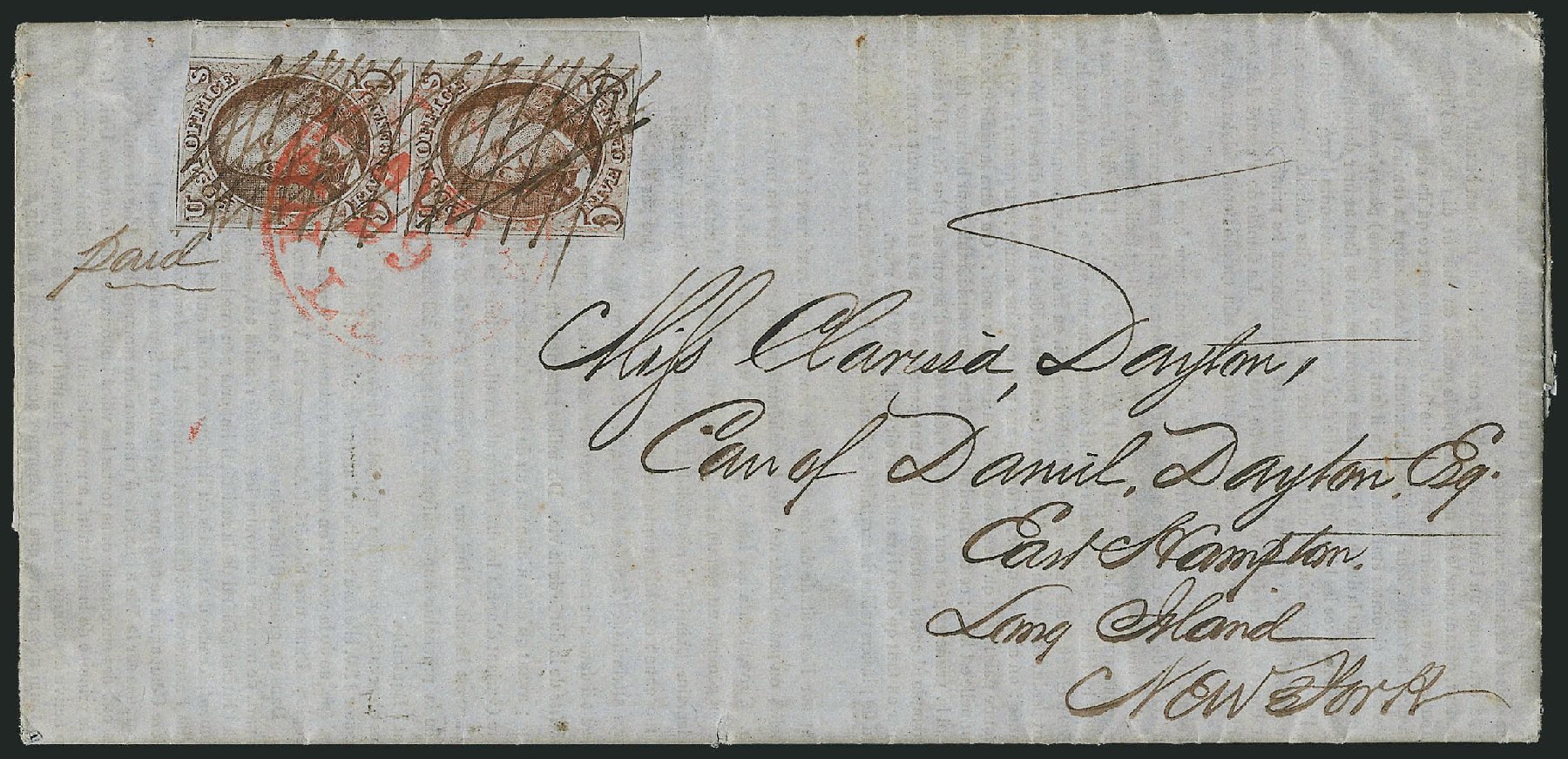 Prices of US Stamps Scott #1 - 5c 1847 Franklin. Robert Siegel Auction Galleries, Apr 2012, Sale 1023, Lot 2305