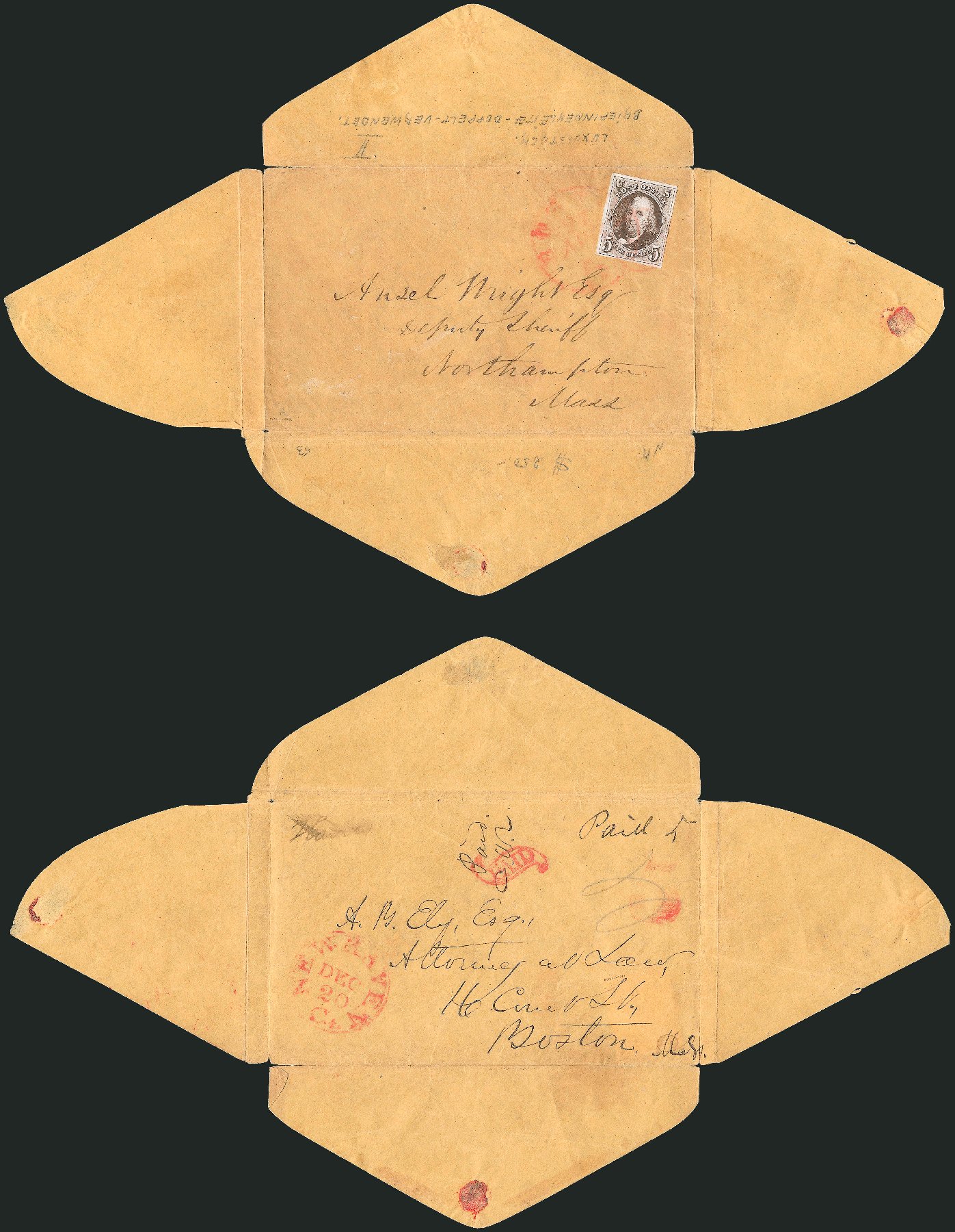 US Stamp Price Scott 1: 1847 5c Franklin. Robert Siegel Auction Galleries, Apr 2012, Sale 1023, Lot 2335