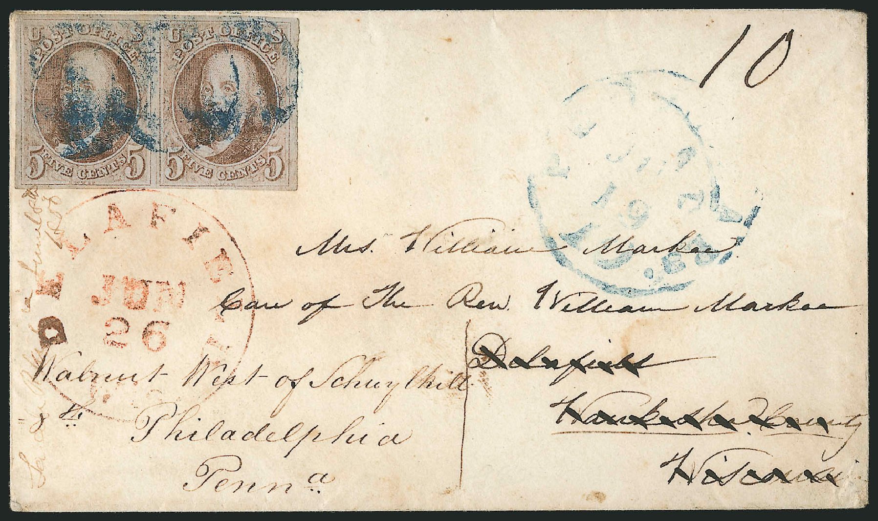 Cost of US Stamp Scott Catalogue 1 - 1847 5c Franklin. Robert Siegel Auction Galleries, Apr 2012, Sale 1023, Lot 2355