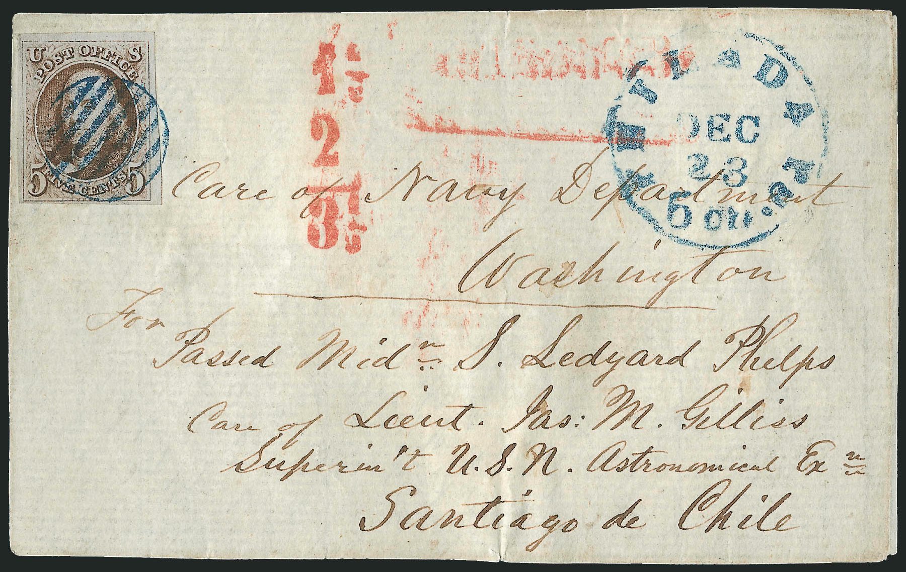 Value of US Stamp Scott Catalog # 1: 5c 1847 Franklin. Robert Siegel Auction Galleries, Apr 2012, Sale 1023, Lot 2485