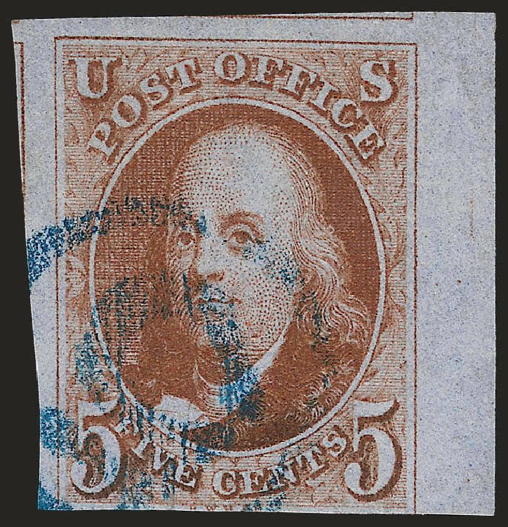 Costs of US Stamp Scott Cat. 1 - 5c 1847 Franklin. Robert Siegel Auction Galleries, Jun 2010, Sale 992, Lot 2015