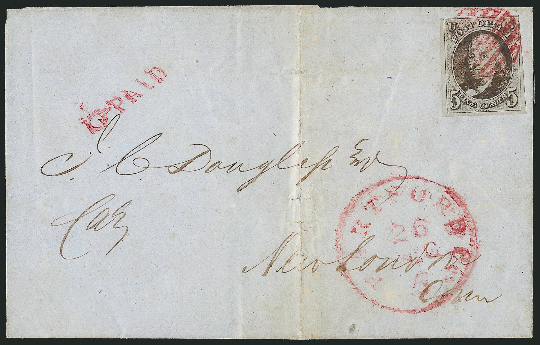 Cost of US Stamps Scott Cat. # 1 - 5c 1847 Franklin. Robert Siegel Auction Galleries, Sep 2010, Sale 993, Lot 45