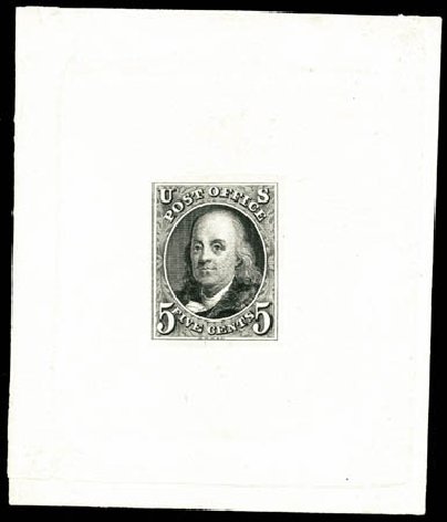 Price of US Stamps Scott #1: 1847 5c Franklin. Matthew Bennett International, Jun 2008, Sale 328, Lot 432