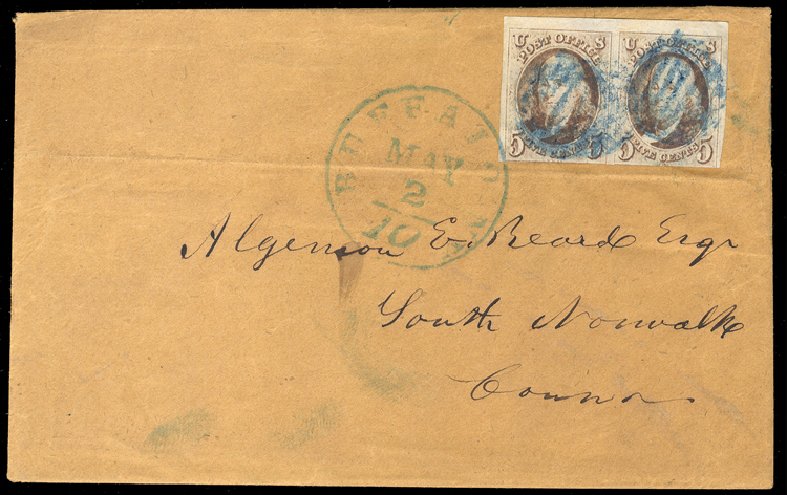 US Stamps Price Scott Catalogue #1 - 5c 1847 Franklin. Cherrystone Auctions, Feb 2011, Sale 201102, Lot 2