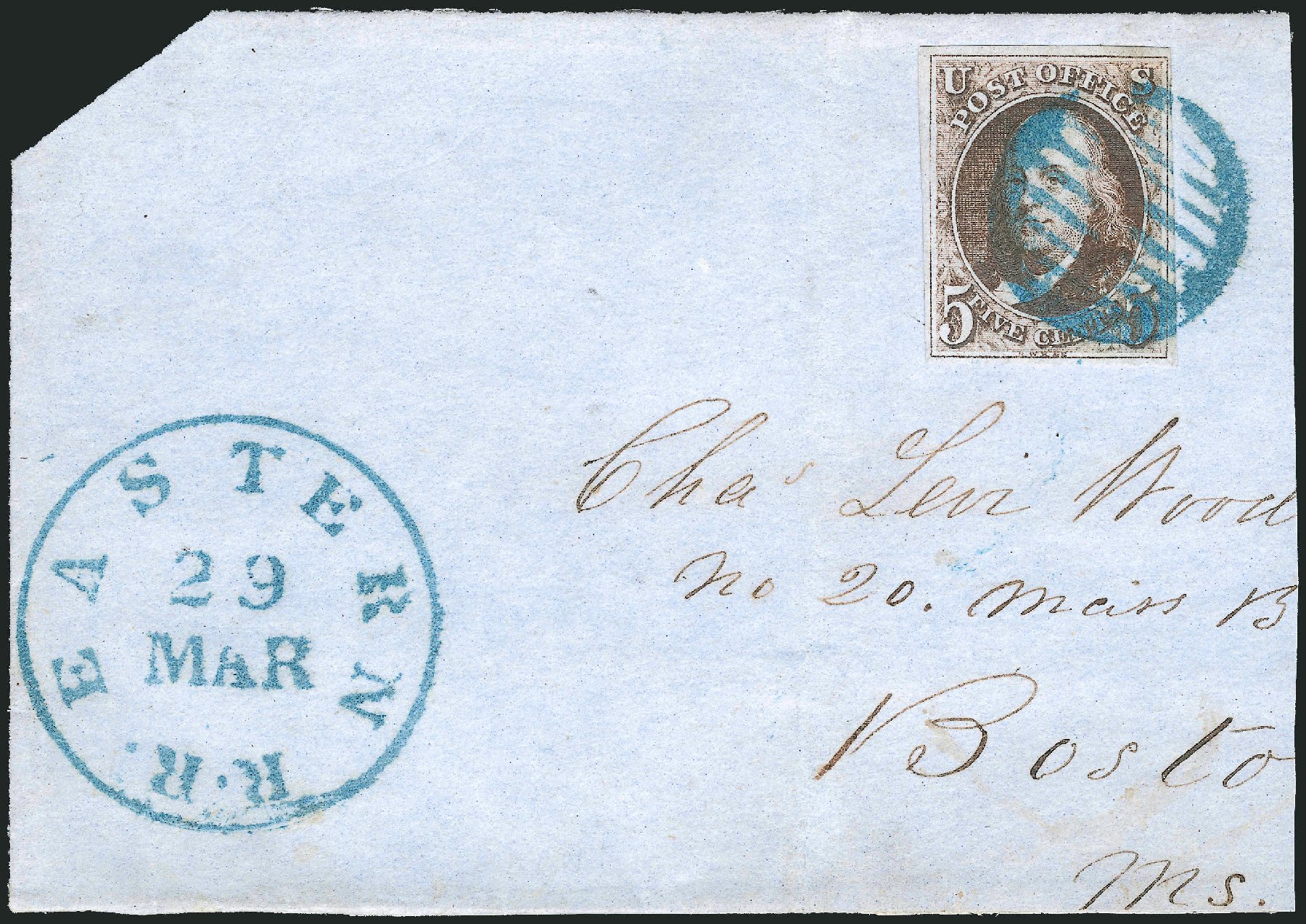US Stamp Value Scott # 1 - 1847 5c Franklin. Robert Siegel Auction Galleries, Dec 2010, Sale 1002, Lot 3662