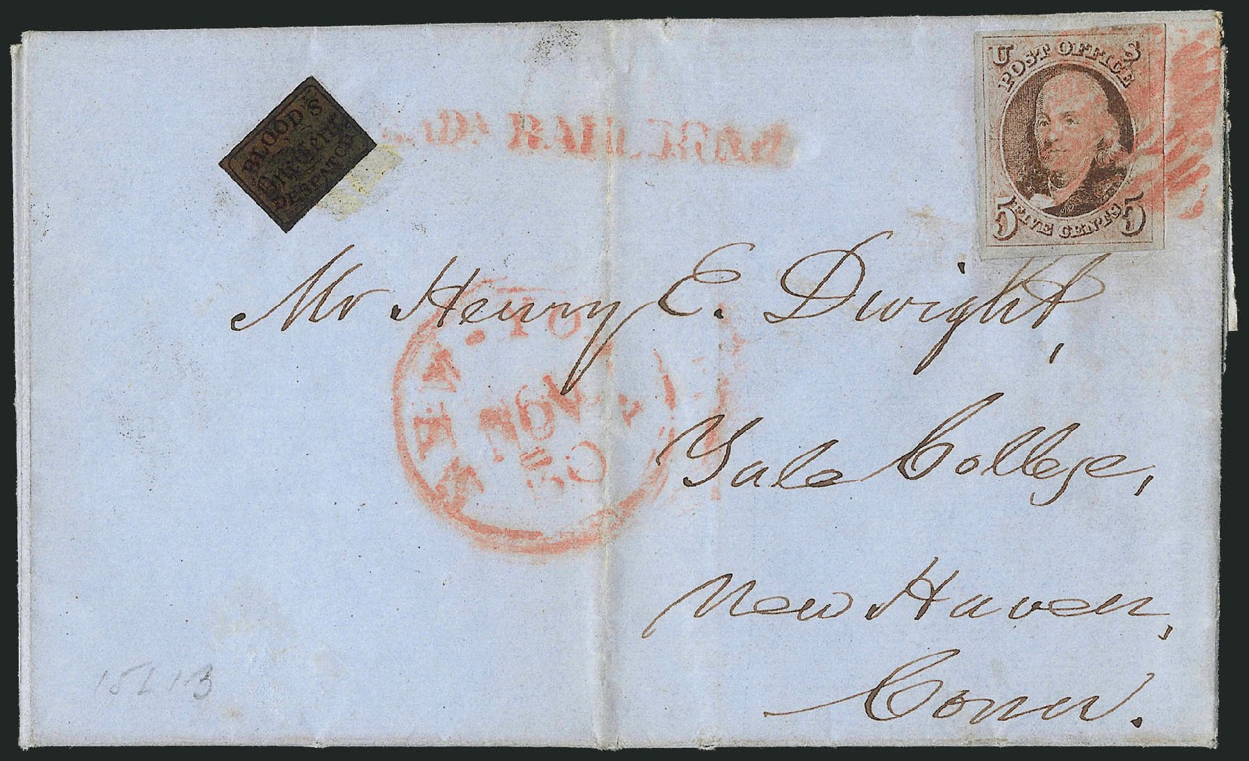 Value of US Stamp Scott #1: 5c 1847 Franklin. Robert Siegel Auction Galleries, Mar 2012, Sale 1021, Lot 112
