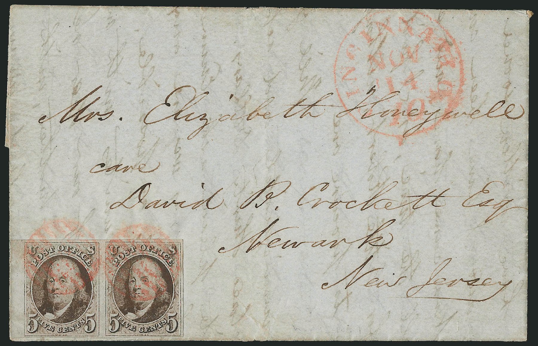 US Stamps Values Scott Catalogue # 1 - 1847 5c Franklin. Robert Siegel Auction Galleries, Apr 2012, Sale 1023, Lot 2232