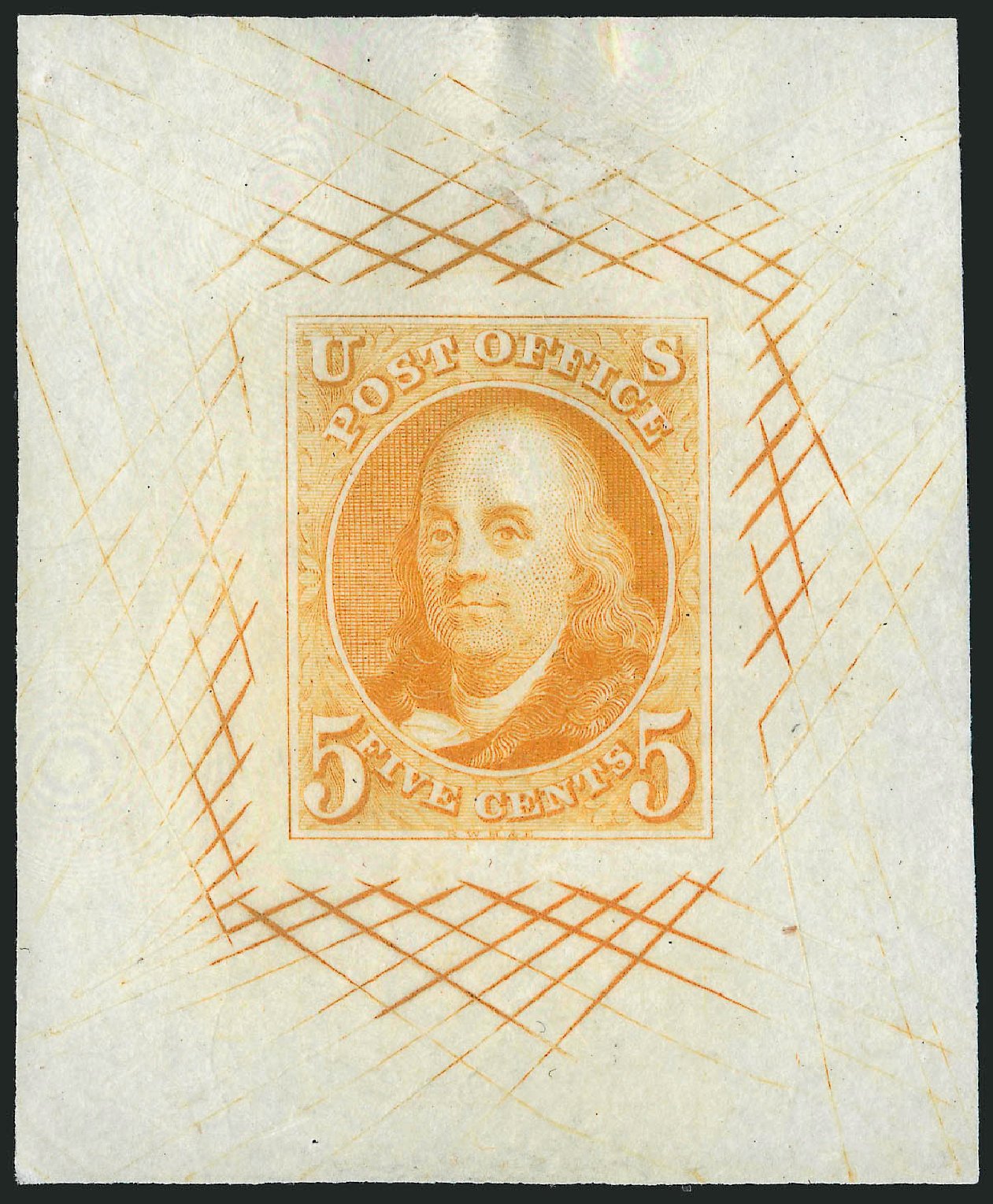 Price of US Stamps Scott Catalog # 1 - 5c 1847 Franklin. Robert Siegel Auction Galleries, May 2013, Sale 1044, Lot 2
