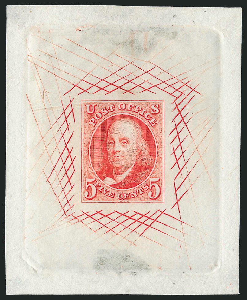 US Stamp Prices Scott Cat. 1 - 1847 5c Franklin. Robert Siegel Auction Galleries, Jul 2013, Sale 1050, Lot 2