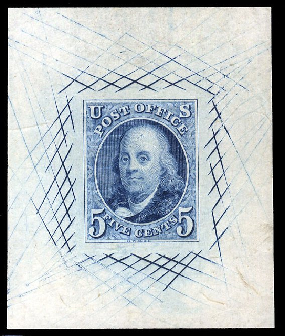 US Stamps Value Scott Cat. #1: 5c 1847 Franklin. Cherrystone Auctions, Jul 2009, Sale 200907, Lot 103