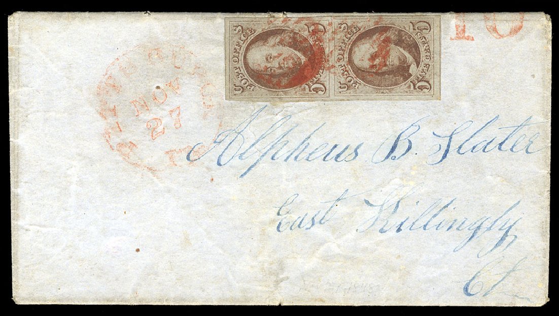 US Stamps Values Scott Catalogue # 1: 5c 1847 Franklin. Cherrystone Auctions, Sep 2010, Sale 201009, Lot 3