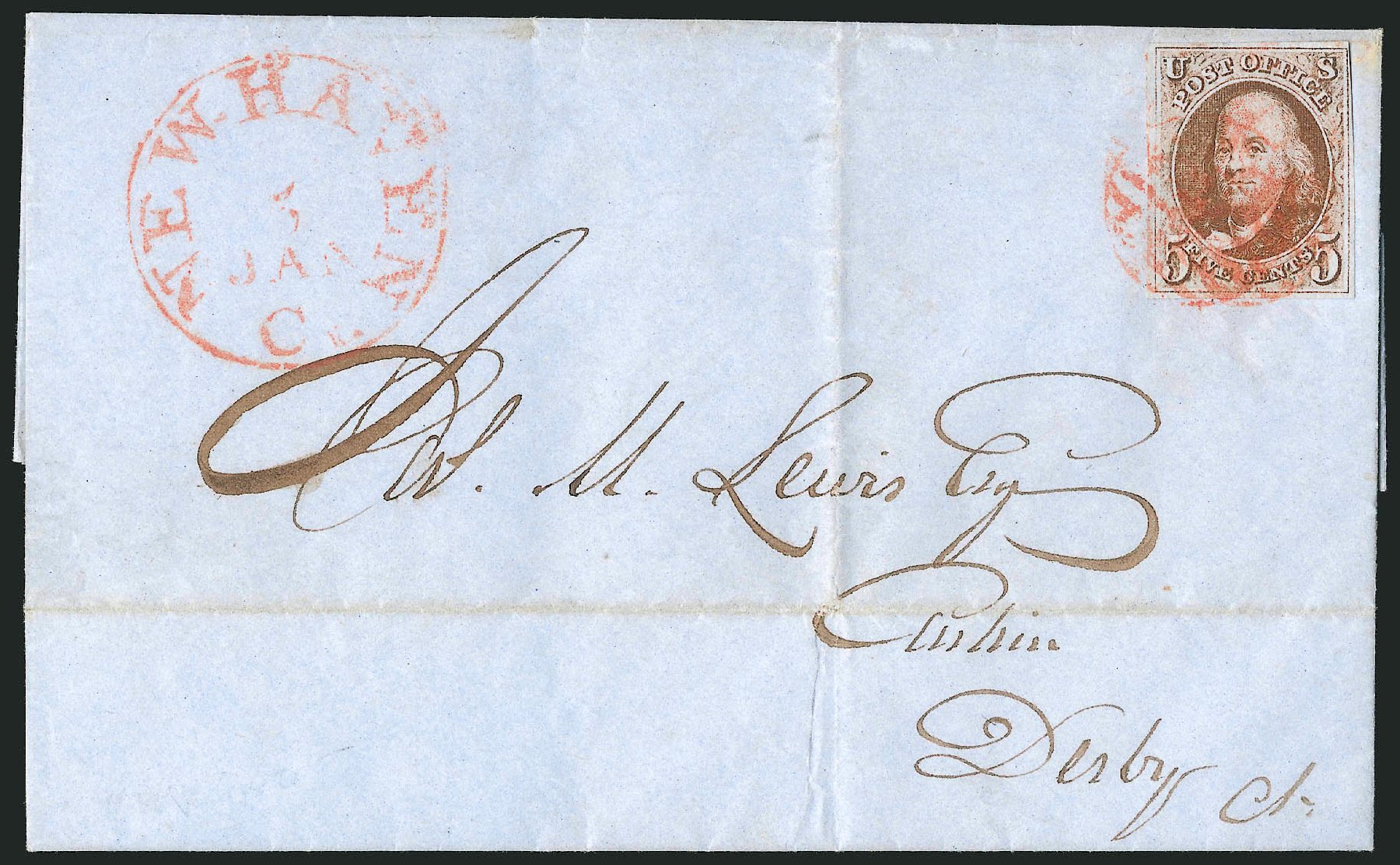 Value of US Stamp Scott 1: 5c 1847 Franklin. Robert Siegel Auction Galleries, Apr 2012, Sale 1023, Lot 2213