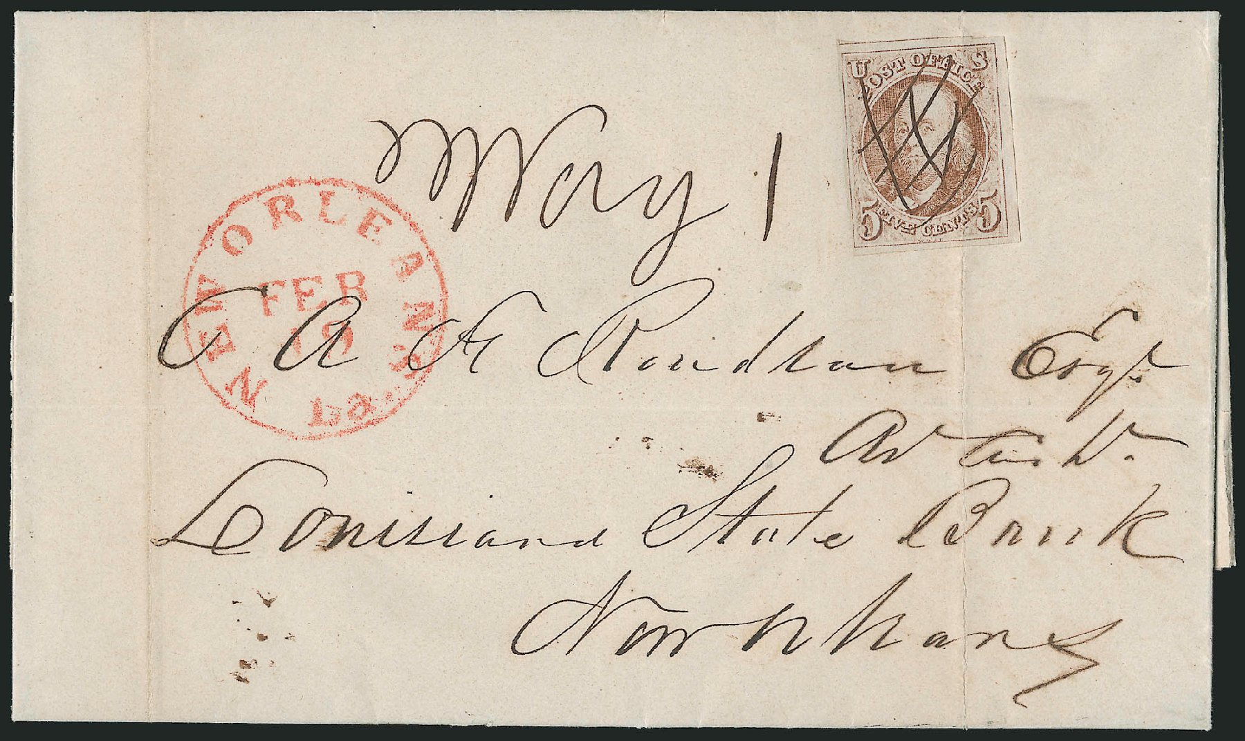 Prices of US Stamp Scott Cat. # 1 - 1847 5c Franklin. Robert Siegel Auction Galleries, Apr 2012, Sale 1023, Lot 2363