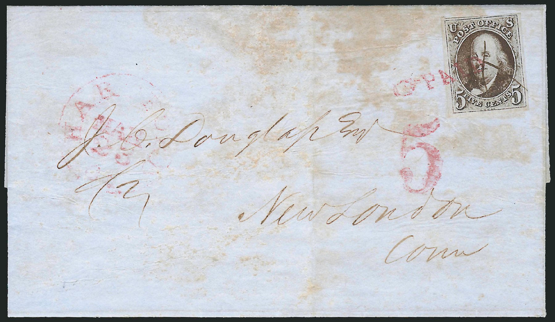 US Stamp Values Scott Catalog 1 - 1847 5c Franklin. Robert Siegel Auction Galleries, Oct 2008, Sale 963, Lot 73