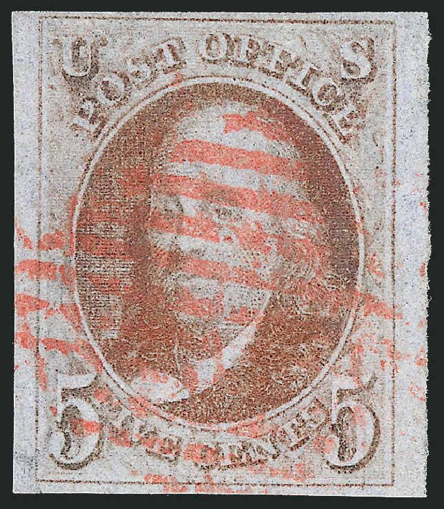 Cost of US Stamp Scott Cat. #1: 1847 5c Franklin. Robert Siegel Auction Galleries, Sep 2010, Sale 993, Lot 133