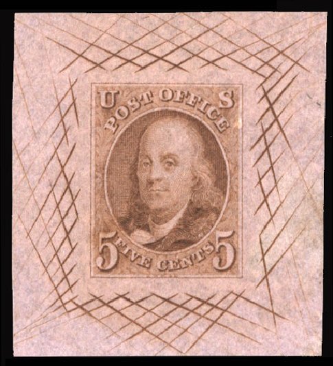 Price of US Stamps Scott 1: 5c 1847 Franklin. Cherrystone Auctions, Jun 2012, Sale 201206, Lot 6